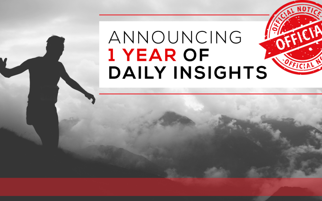 Announcing One Year of Daily Insights